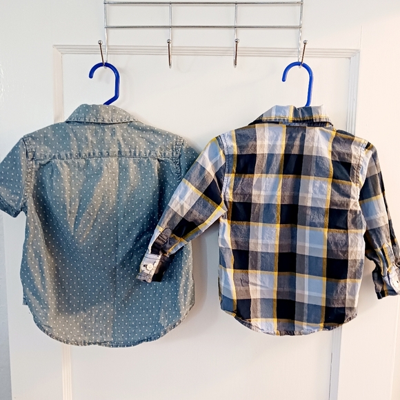 2 Button Down Collar Shirts SZ 2T EUC - Picture 2 of 4